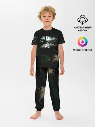 Детская пижама с брюками / Глаза Ябоку. БЕЗДОМНЫЙ БОГ