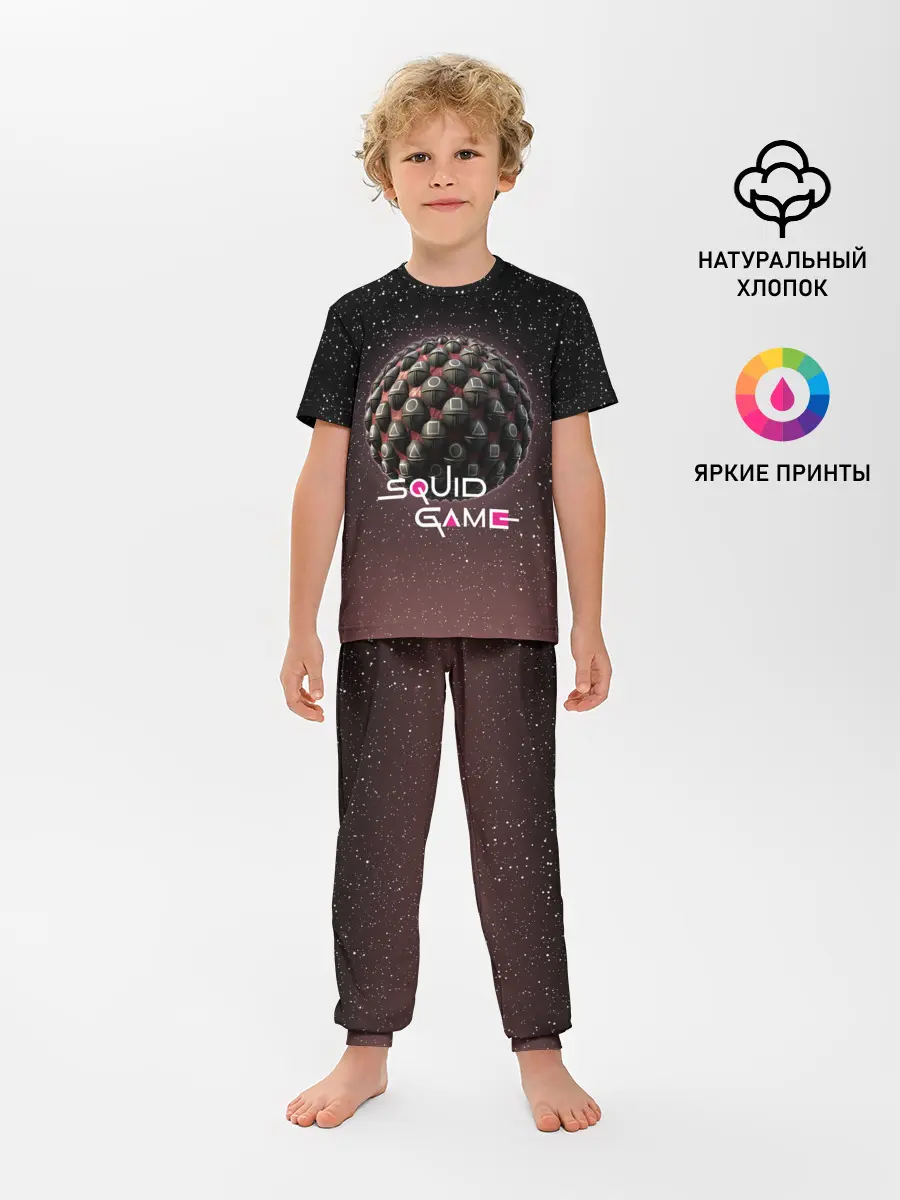 Детская пижама с брюками / ПЛАНЕТА ИГР | ИГРА В КАЛЬМАРА