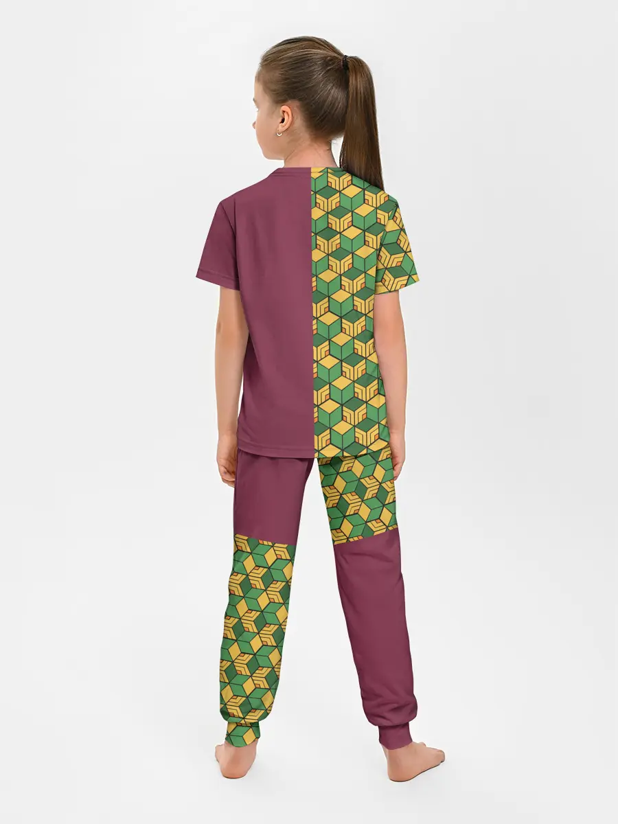 Детская пижама с брюками / ГИЮ ТОМИОКА / KIMETSU NO YAIBA