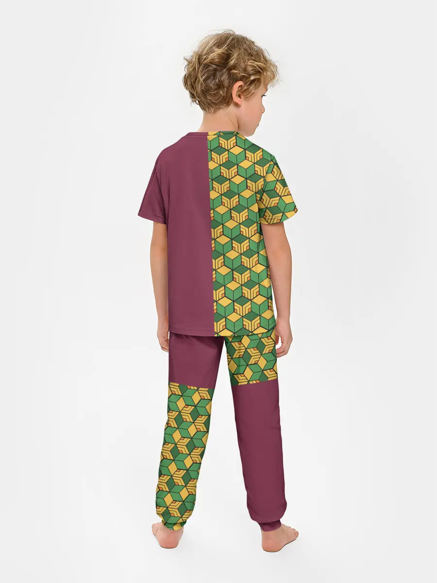 Детская пижама с брюками / ГИЮ ТОМИОКА / KIMETSU NO YAIBA