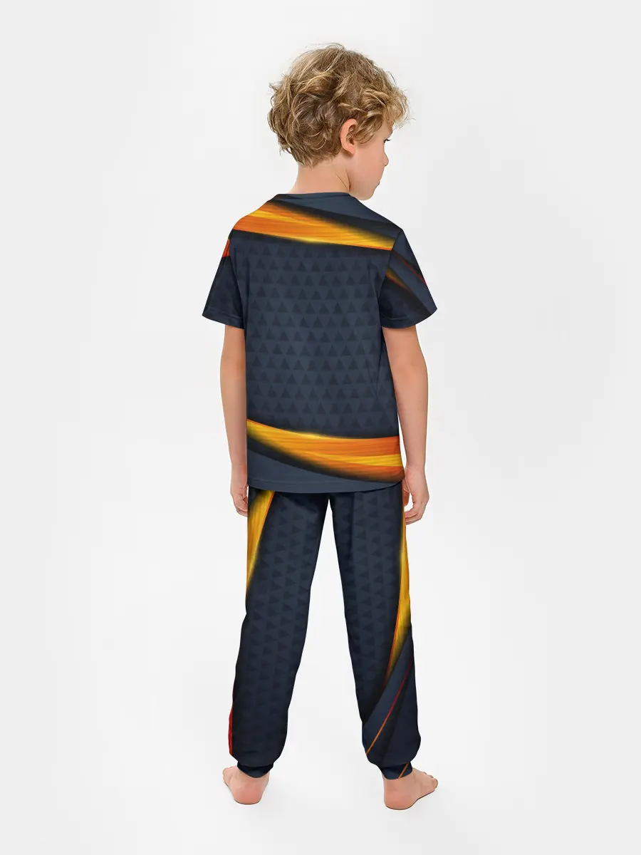 Детская пижама с брюками / Sport Dark style