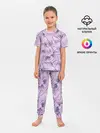 Детская пижама с брюками / Листья