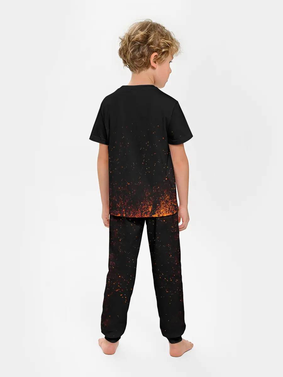 Детская пижама с брюками / ВОЛЕЙБОЛ!! Нишиноя в огне