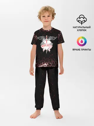 Детская пижама с брюками / bon jovi