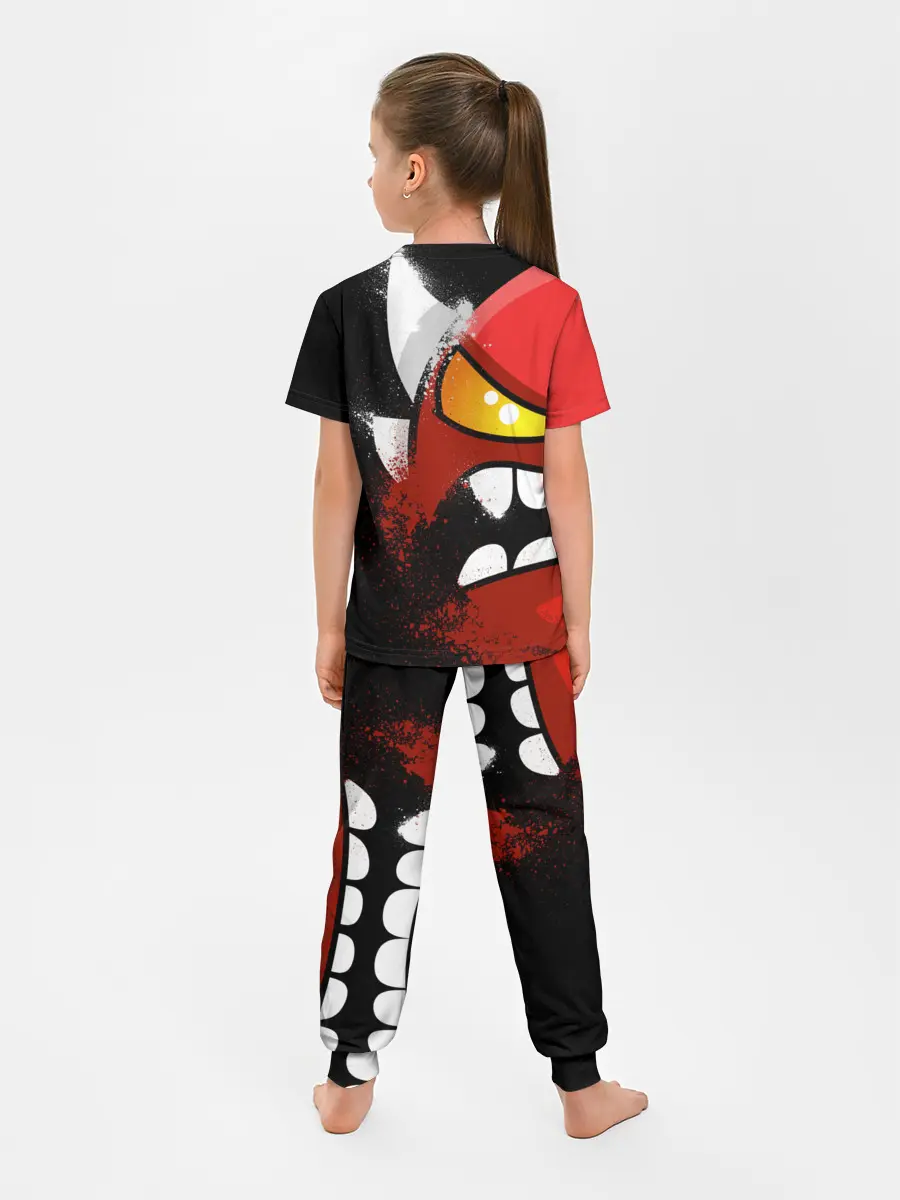 Детская пижама с брюками / Geometry Dash