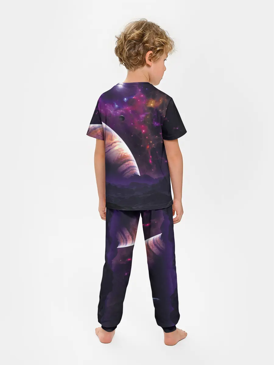 Детская пижама с брюками / Космос