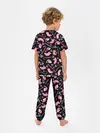 Детская пижама с брюками / Новогодняя ночь, акварельный узор
