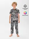 Детская пижама с брюками / ЛОГОТИПЫ РОК ГРУПП GLITCH