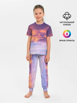 Детская пижама с брюками / В небе
