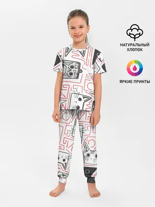 Детская пижама с брюками / Cats