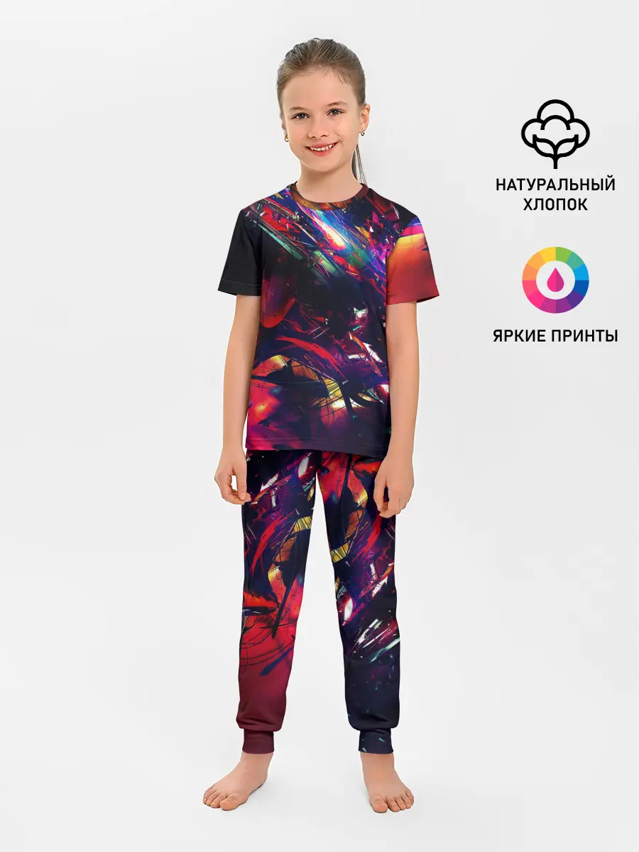 Детская пижама с брюками / DIGITAL STRIPES