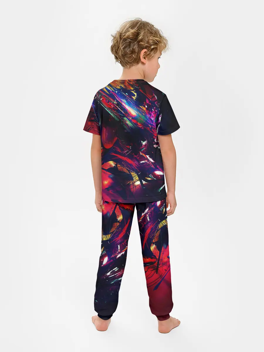 Детская пижама с брюками / DIGITAL STRIPES