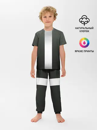 Детская пижама с брюками / Карбоновый занавес
