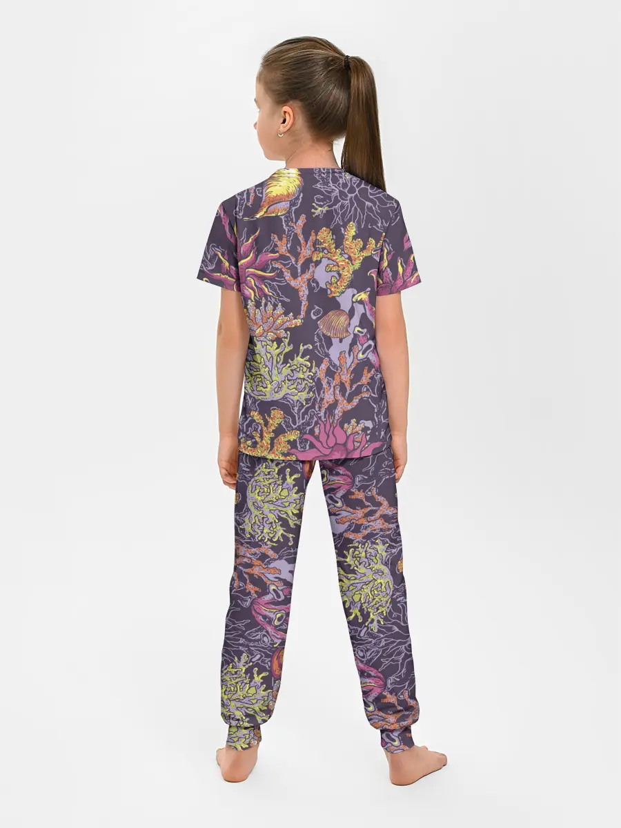 Детская пижама с брюками / Кораллы