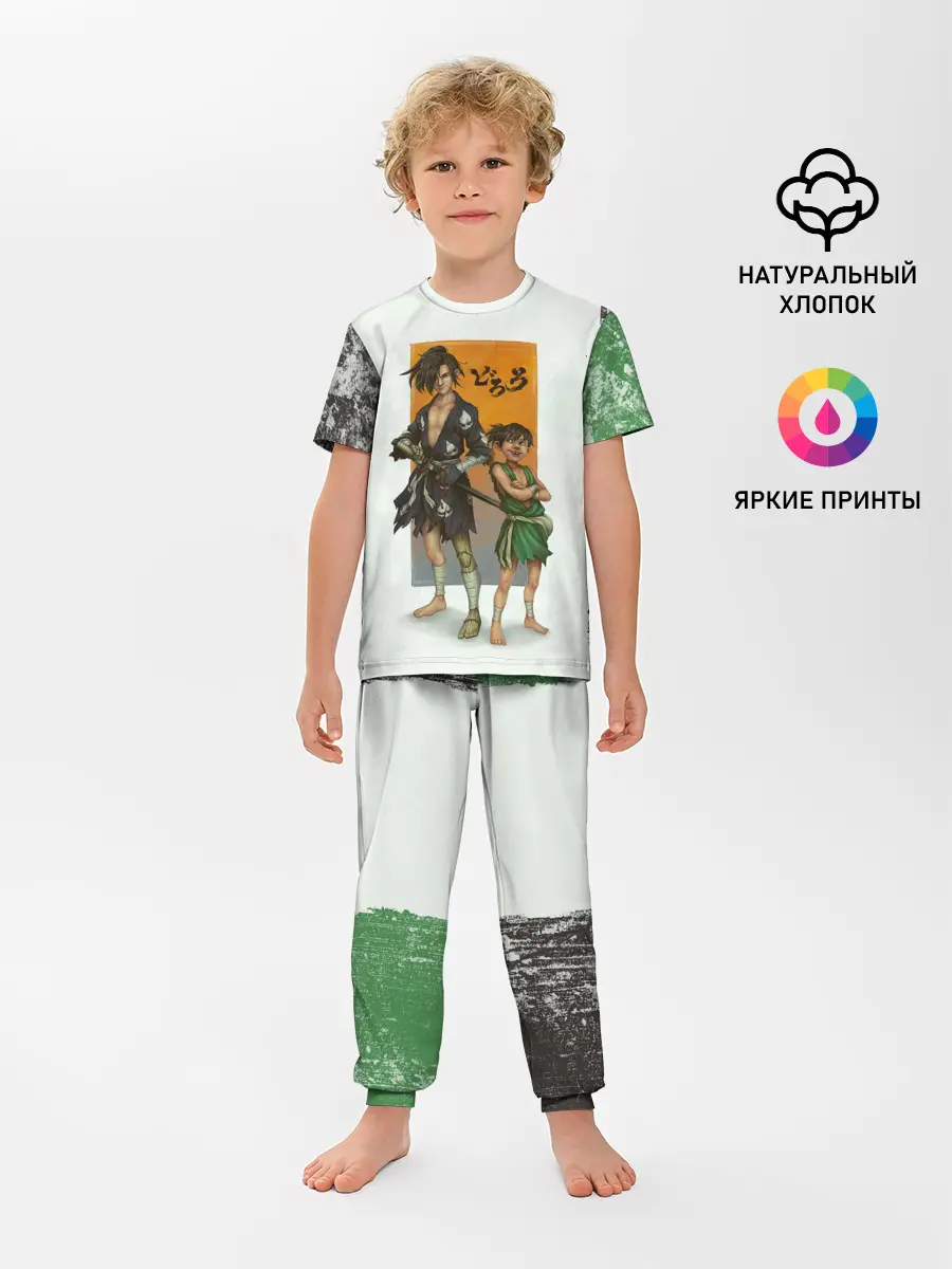 Детская пижама с брюками / Хяккимару и Такебо | Дороро