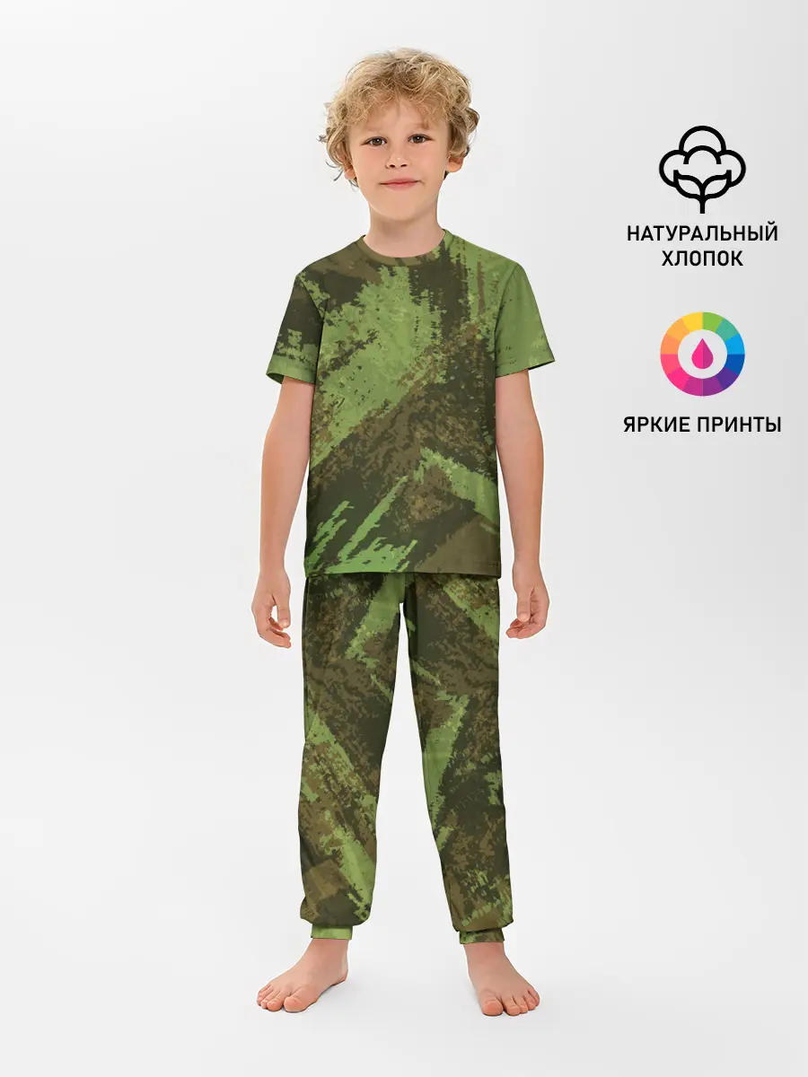 Детская пижама с брюками / КАМУФЛЯЖ BROWN