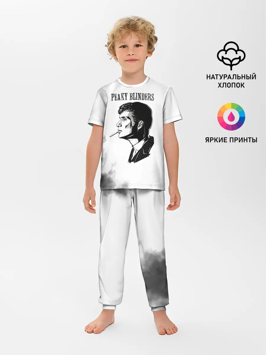 Детская пижама с брюками / Острые козырьки