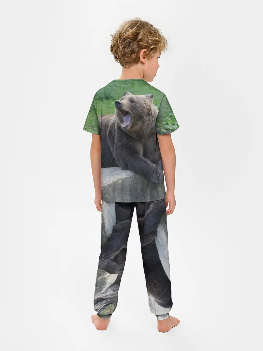 Детская пижама с брюками / Медведь