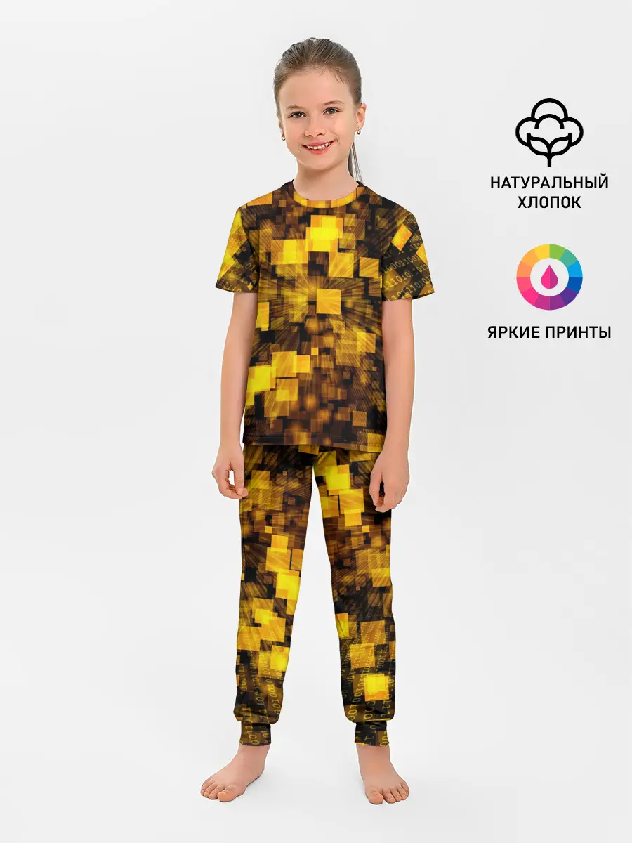 Детская пижама с брюками / Неоновый взрыв