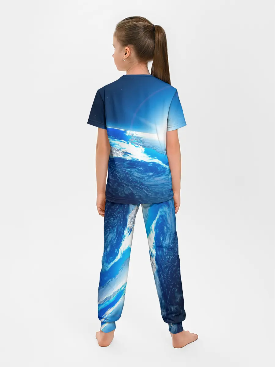 Детская пижама с брюками / Юрий Гагарин Планета Земля