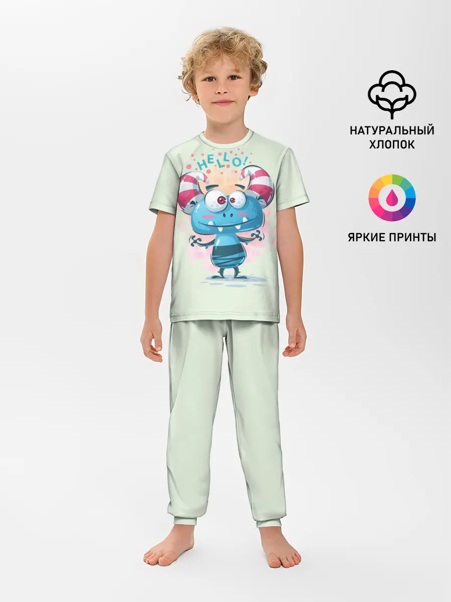 Детская пижама с брюками / HELLO
