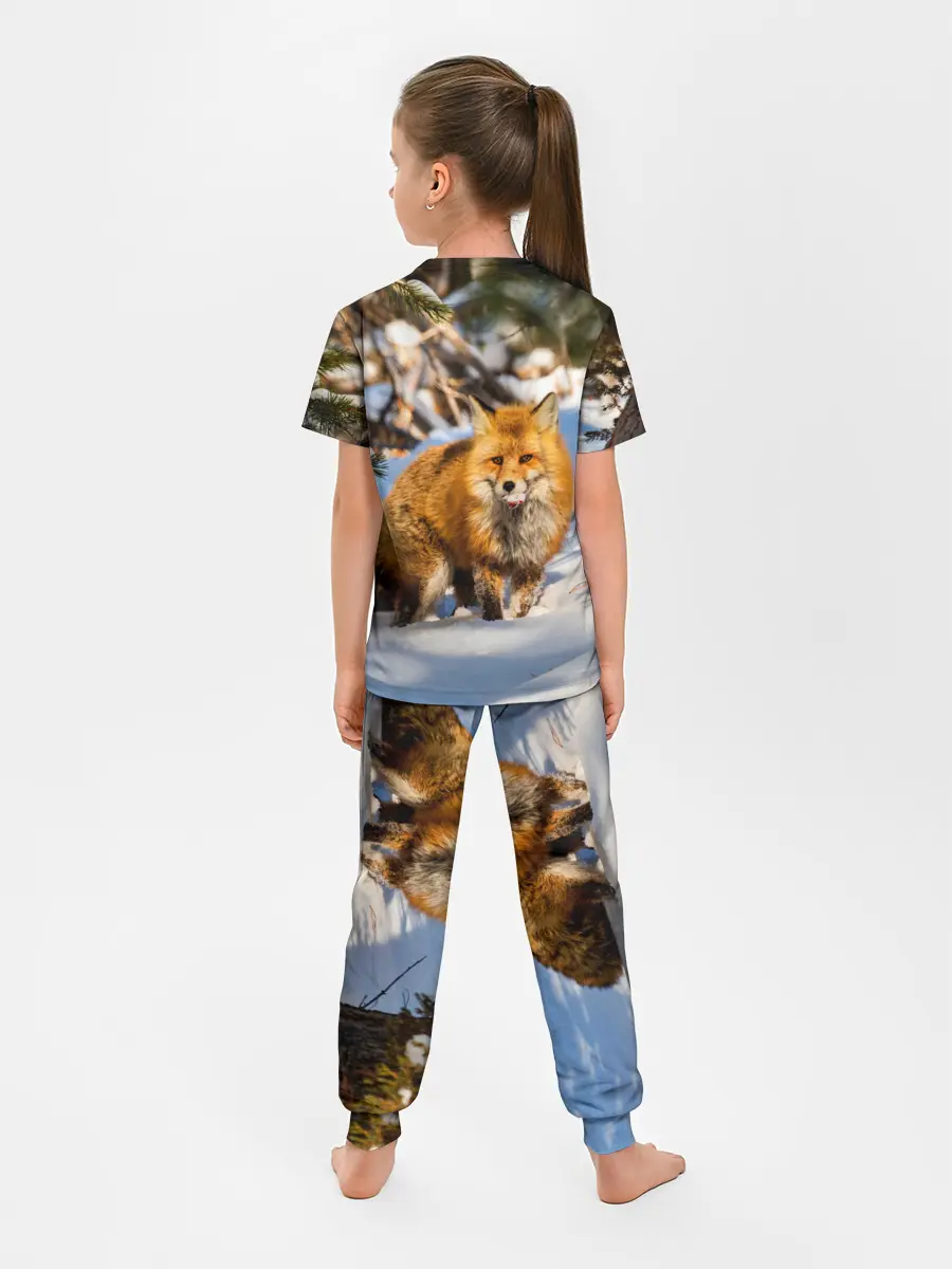 Детская пижама с брюками / Лиса в лесу