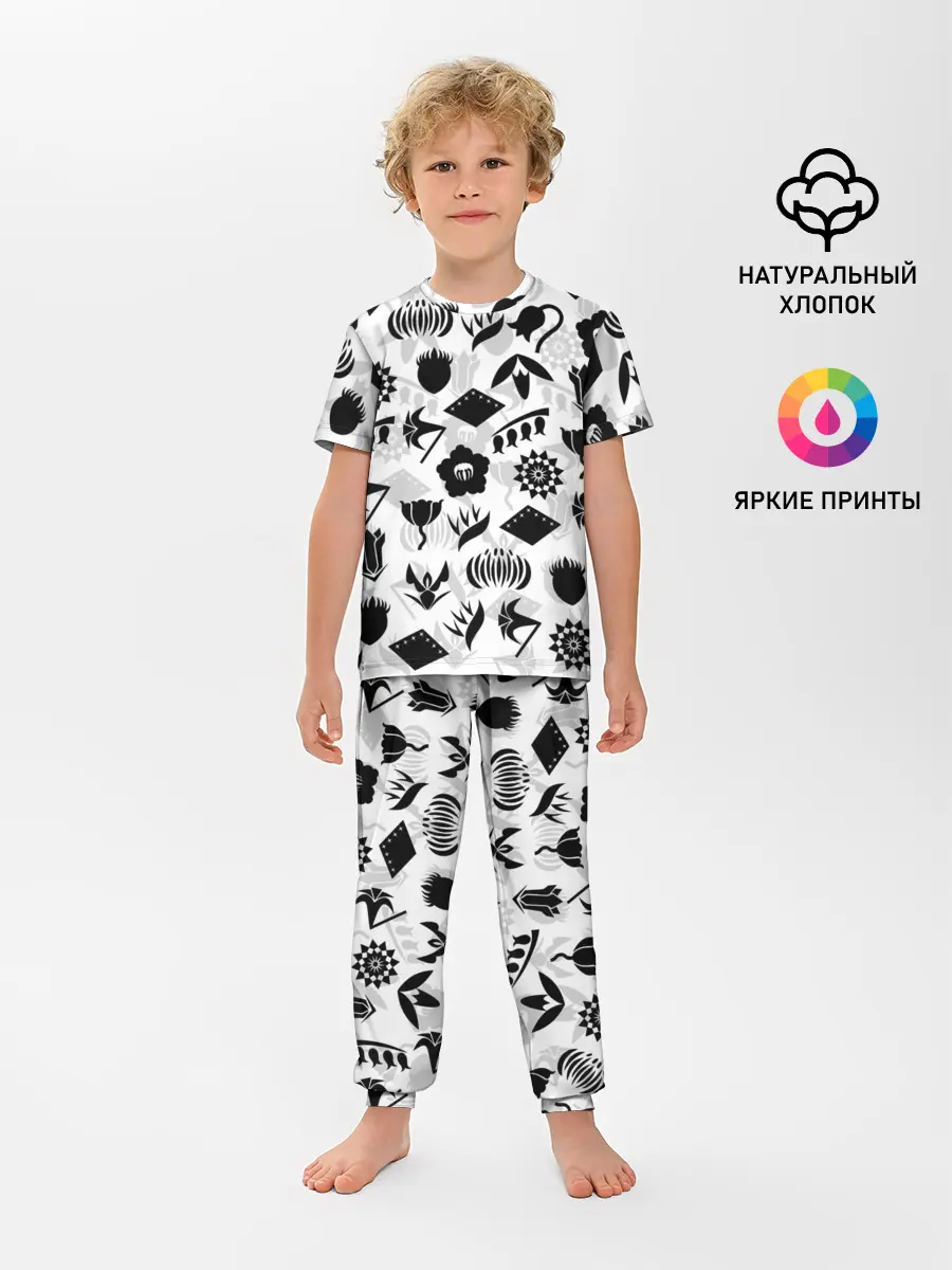 Детская пижама с брюками / БЛИЧ КАПИТАНЫ ГОТЕЙ 13 ЭМБЛЕМЫ