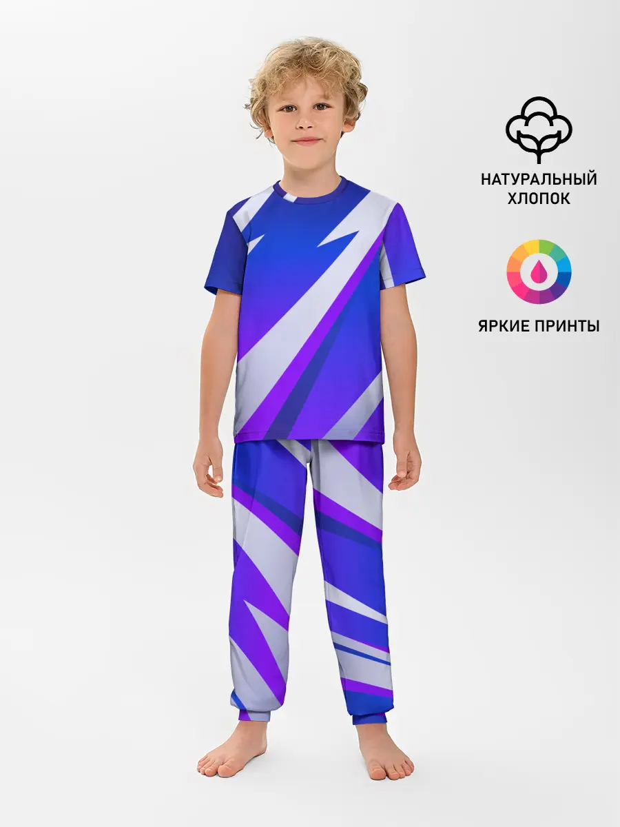 Детская пижама с брюками / SPORT STYLE BLUE