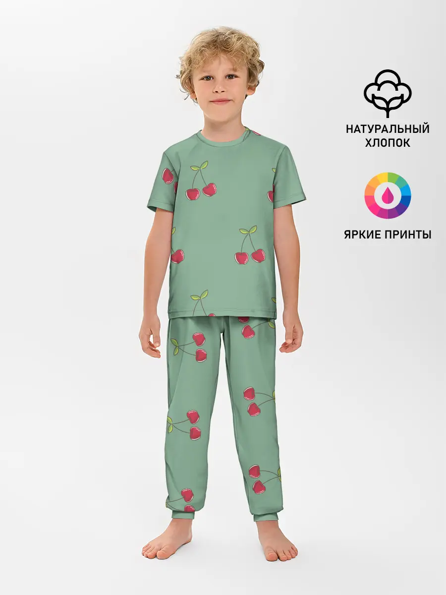 Детская пижама с брюками / КраСная Вишня