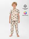 Детская пижама с брюками / Хипстерские собачки