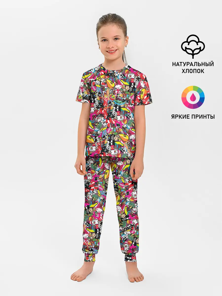 Детская пижама с брюками / Стикеры