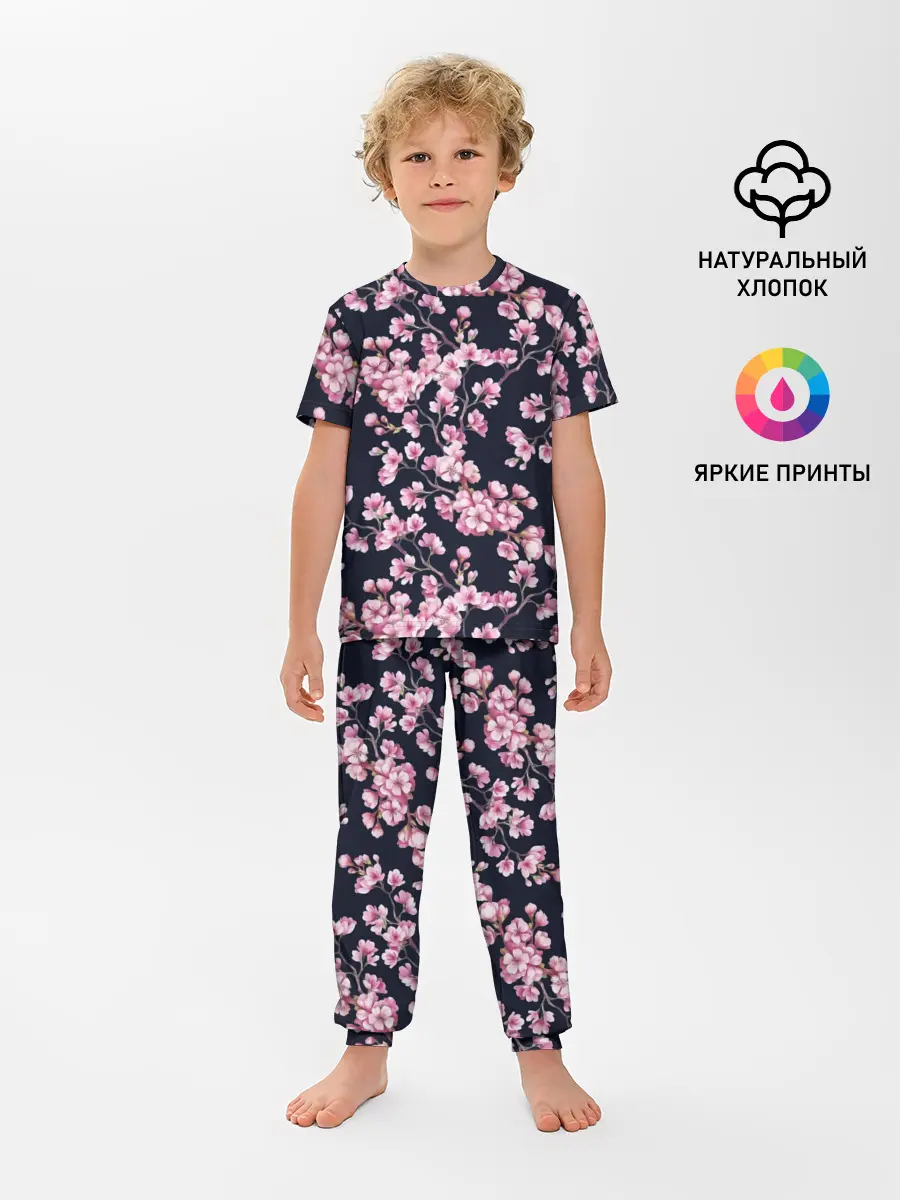 Детская пижама с брюками / Сакура