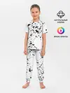 Детская пижама с брюками / Далматинец - брызги чёрными пятнами