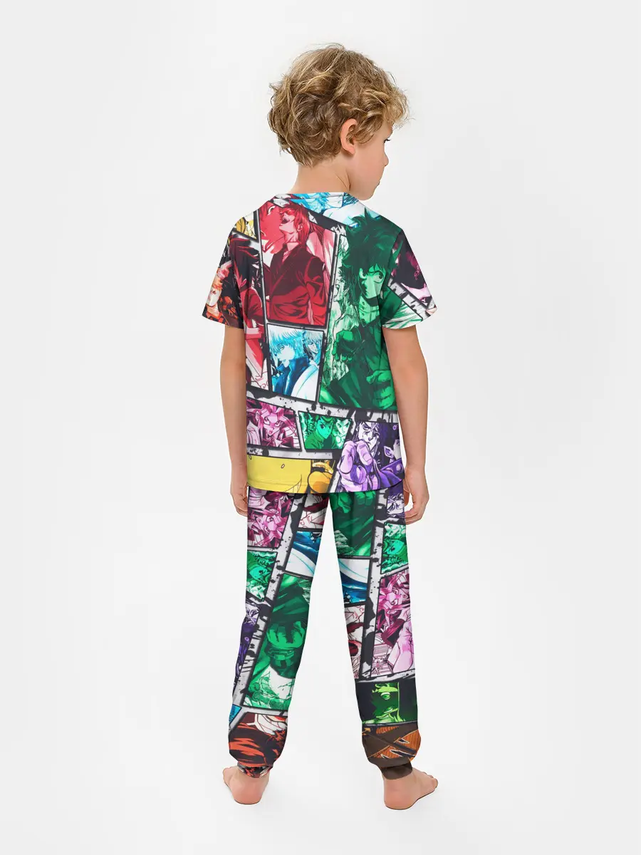 Детская пижама с брюками / EPIC MAIN ANIME CHARACTERS 3D!