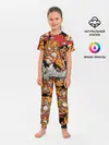 Детская пижама с брюками / Самурайский тигр