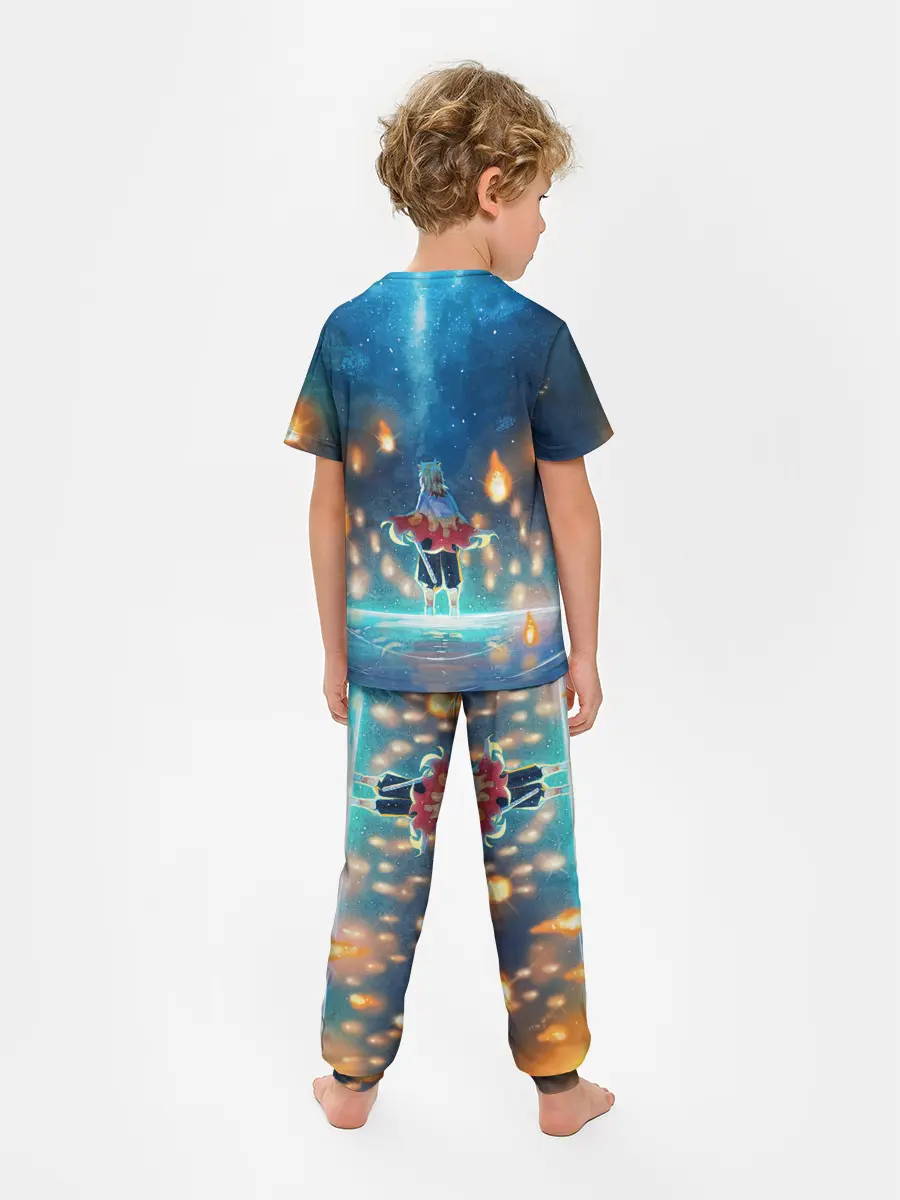 Детская пижама с брюками / Ренгоку Кёджуро Клинок демонов