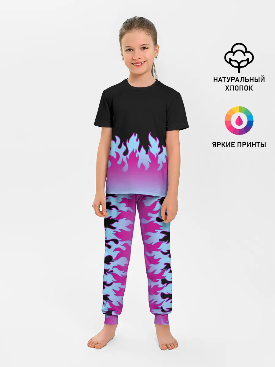 Детская пижама с брюками / ПЛАМЯ 1.0