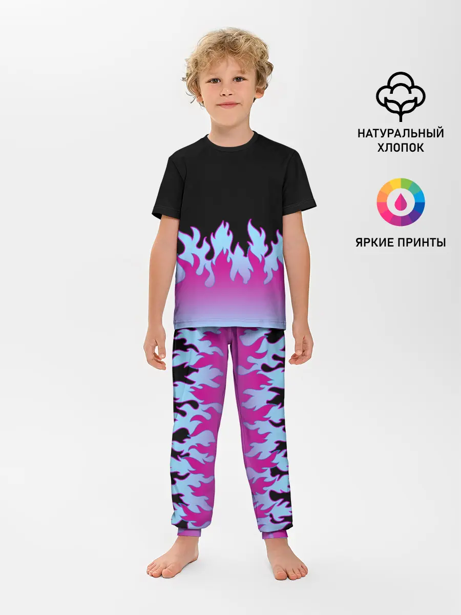 Детская пижама с брюками / ПЛАМЯ 1.0