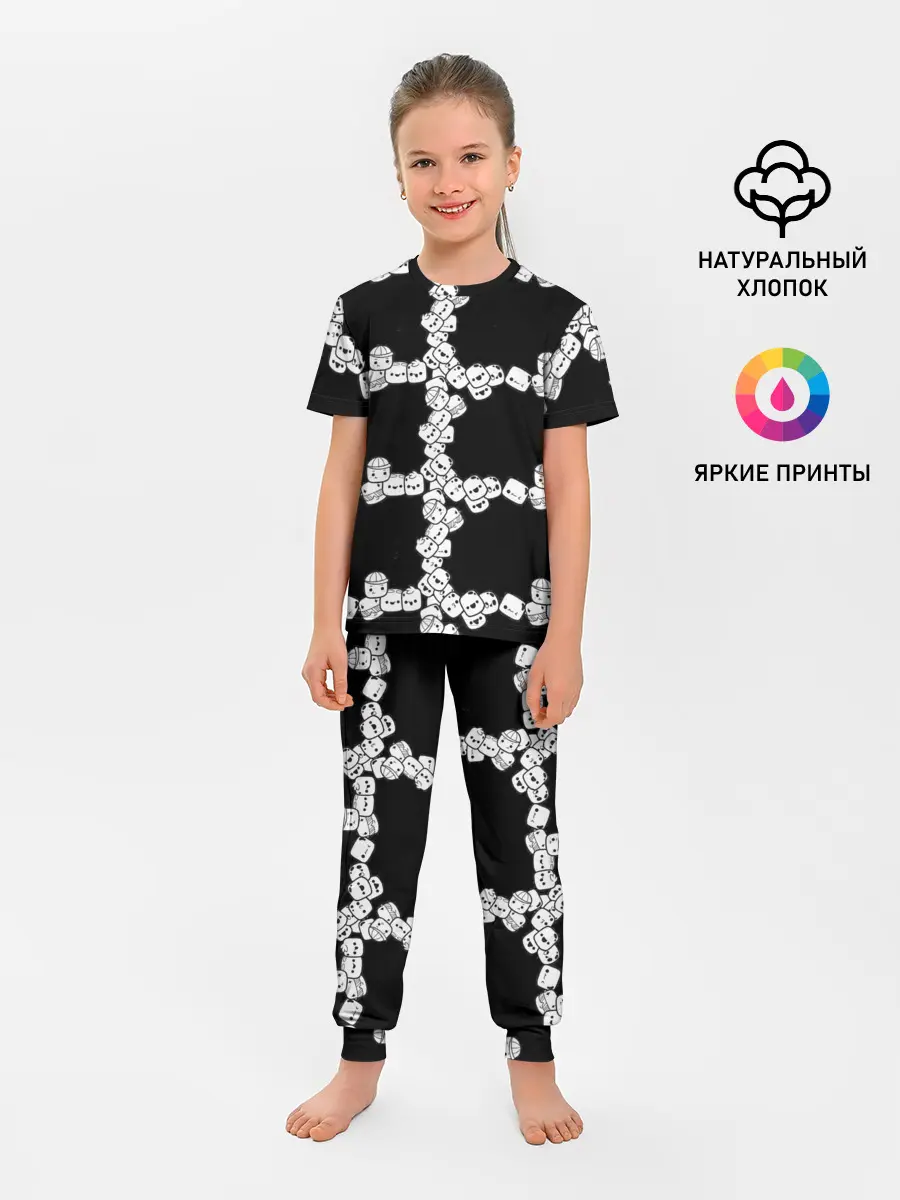 Детская пижама с брюками / Зефирки