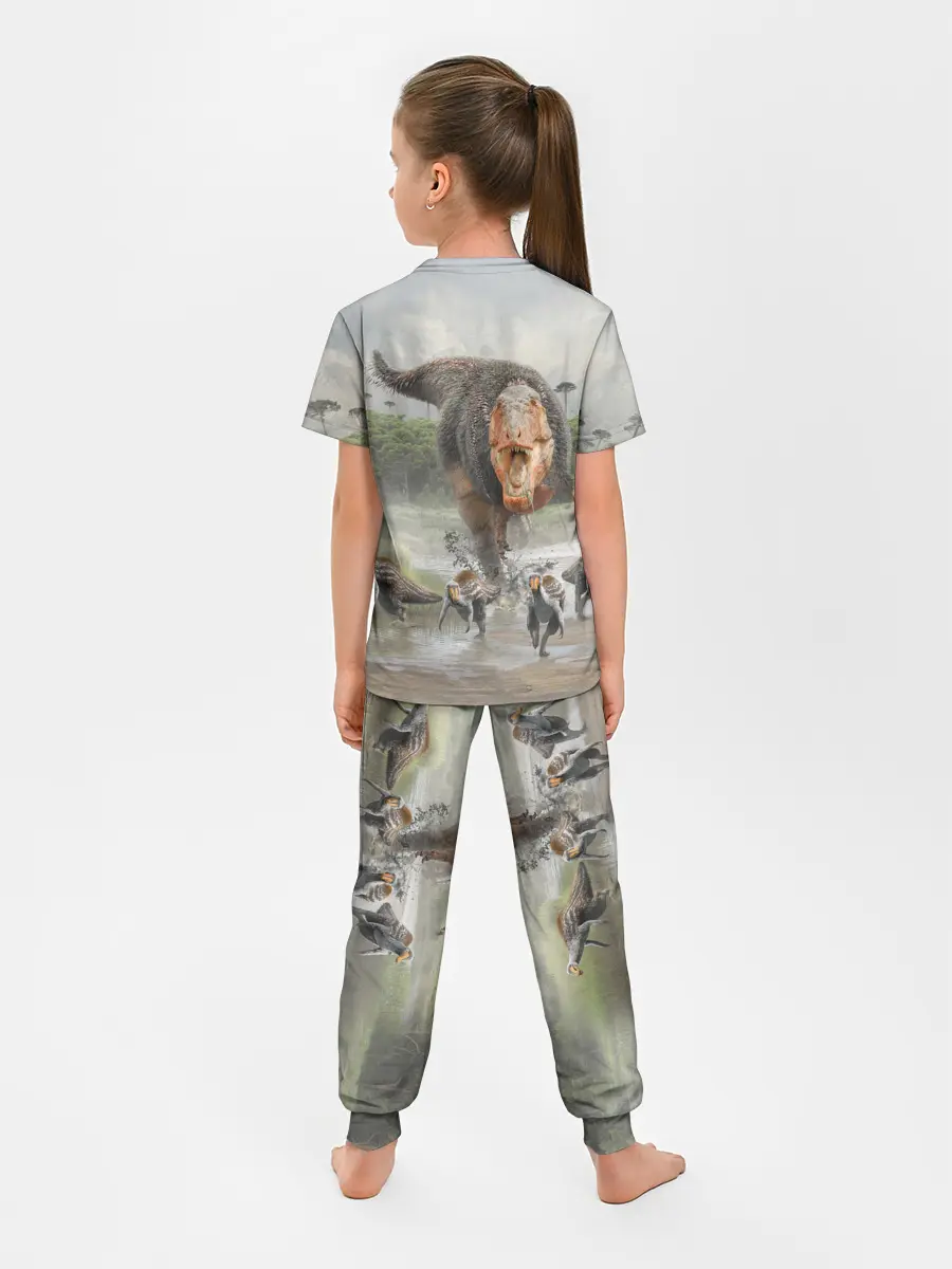 Детская пижама с брюками / Т-Рекс | Динозавр | Dino
