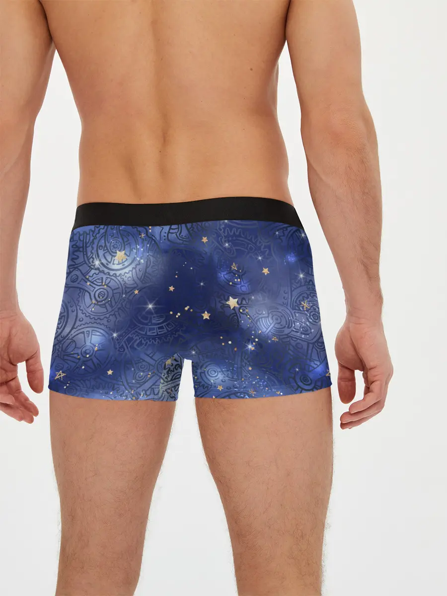 Мужские трусы боксеры / Небо в стиле Стимпанк