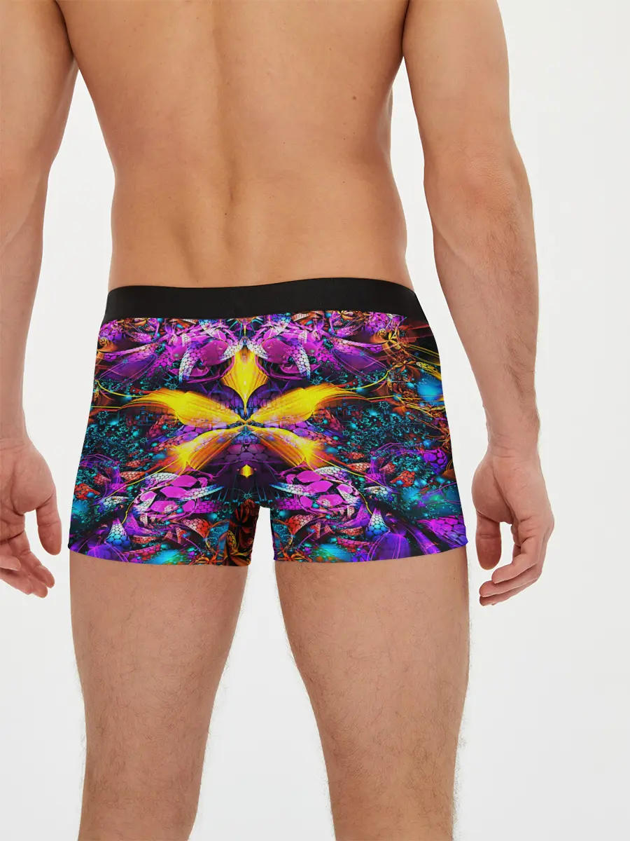 Мужские трусы боксеры / ФРАКТАЛЬНЫЕ ЦВЕТЫ