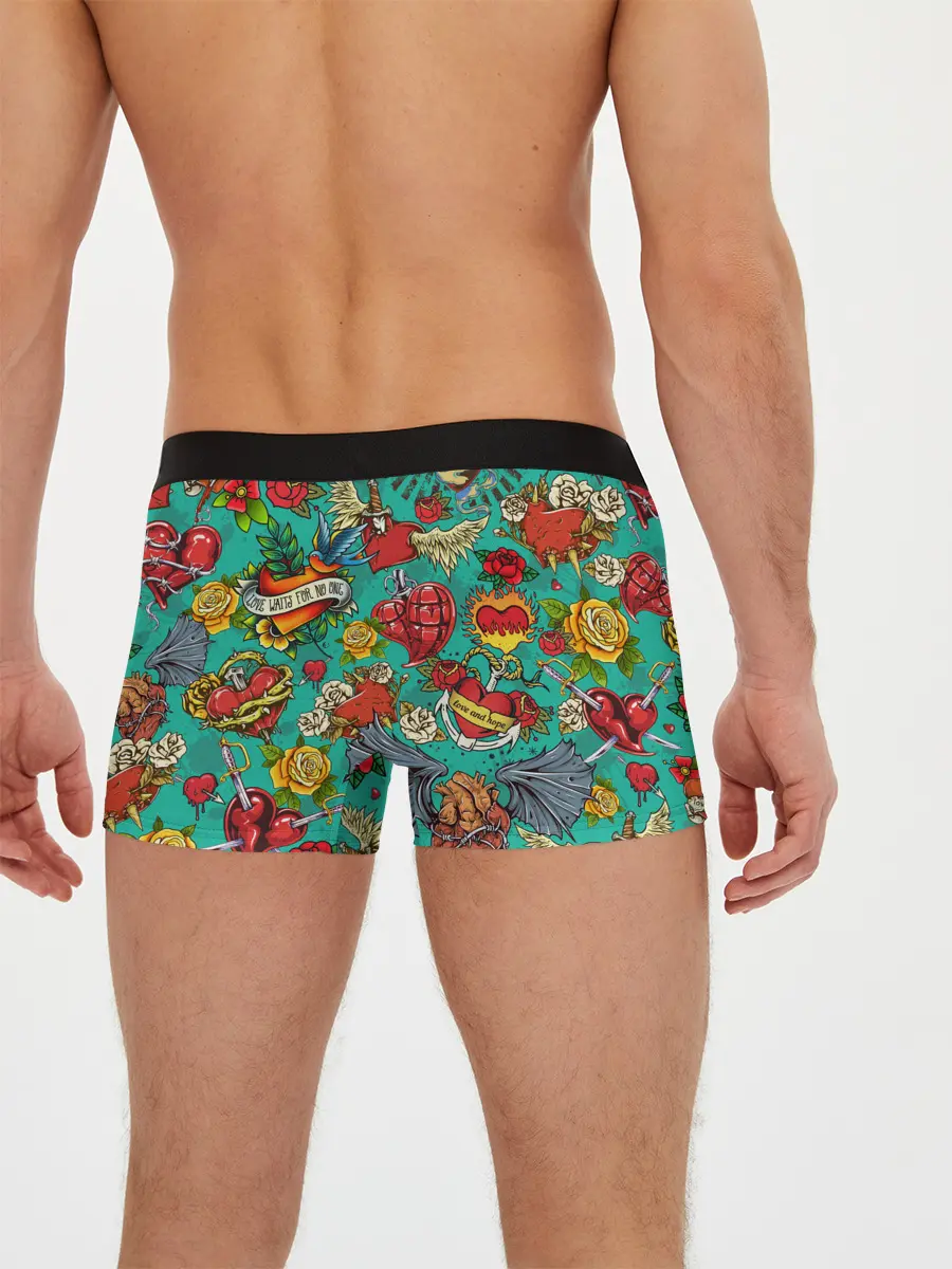 Мужские трусы боксеры / Дела сердечные tattoo