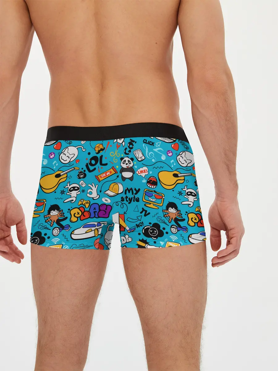 Мужские трусы боксеры / Детское граффити
