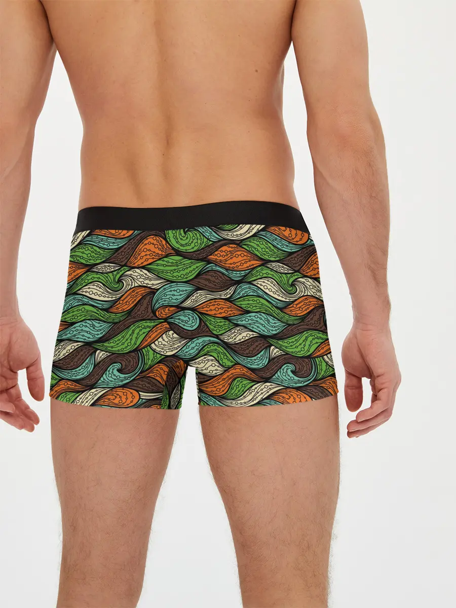 Мужские трусы боксеры / Абстрактные волны