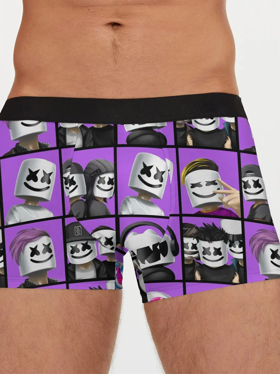 Мужские трусы боксеры / Marshmello Style