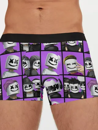 Мужские трусы боксеры / Marshmello Style
