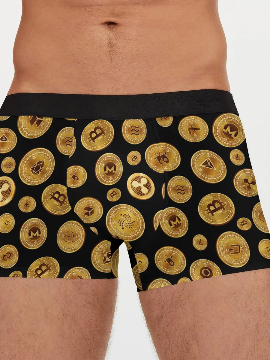 Мужские трусы боксеры / CRYPTOCURRENCY | КРИПТОВАЛЮТА