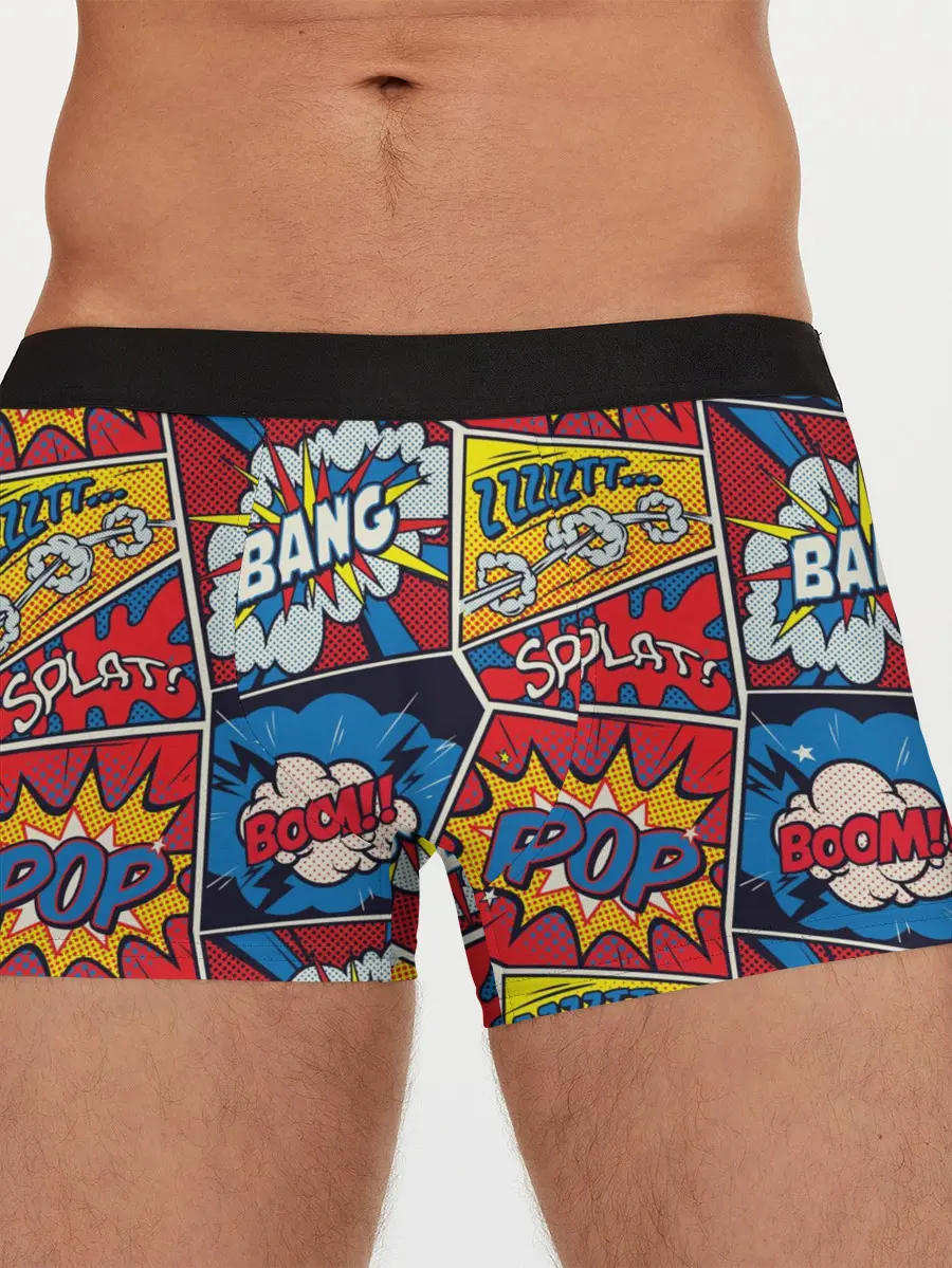 Мужские трусы боксеры / Pop art pattern