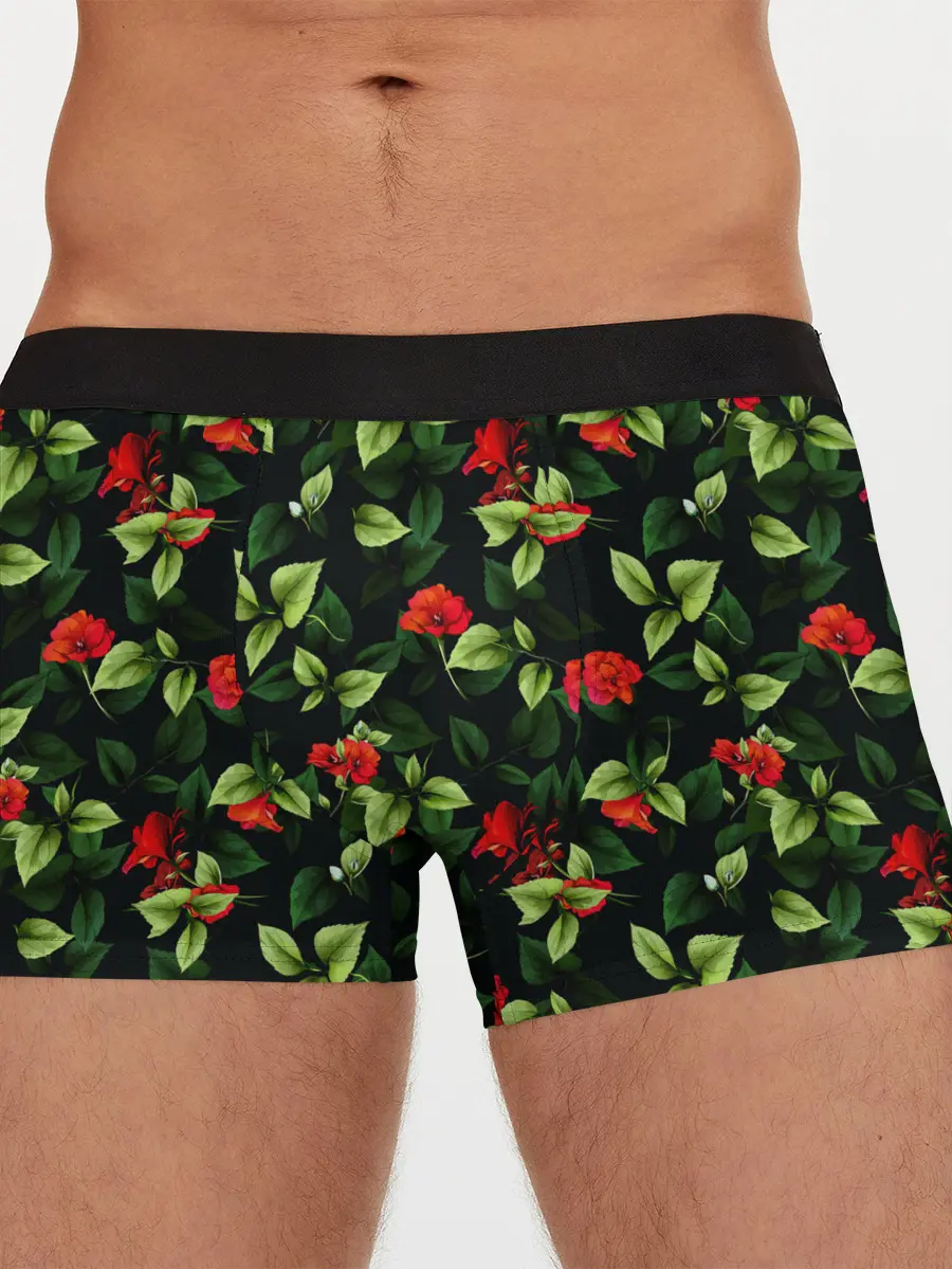 Мужские трусы боксеры / Цветочный сад